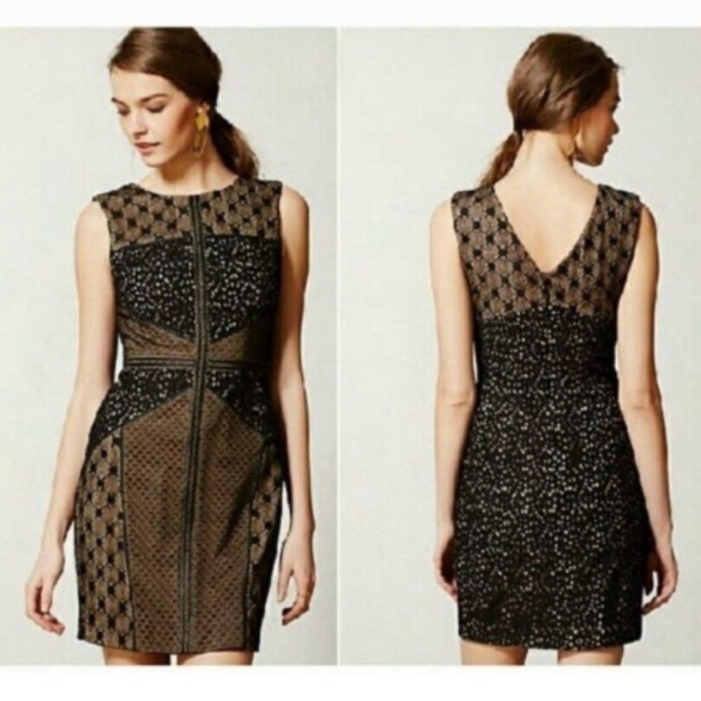 Heartloom Black Sleeveless Sheath Midi Dress